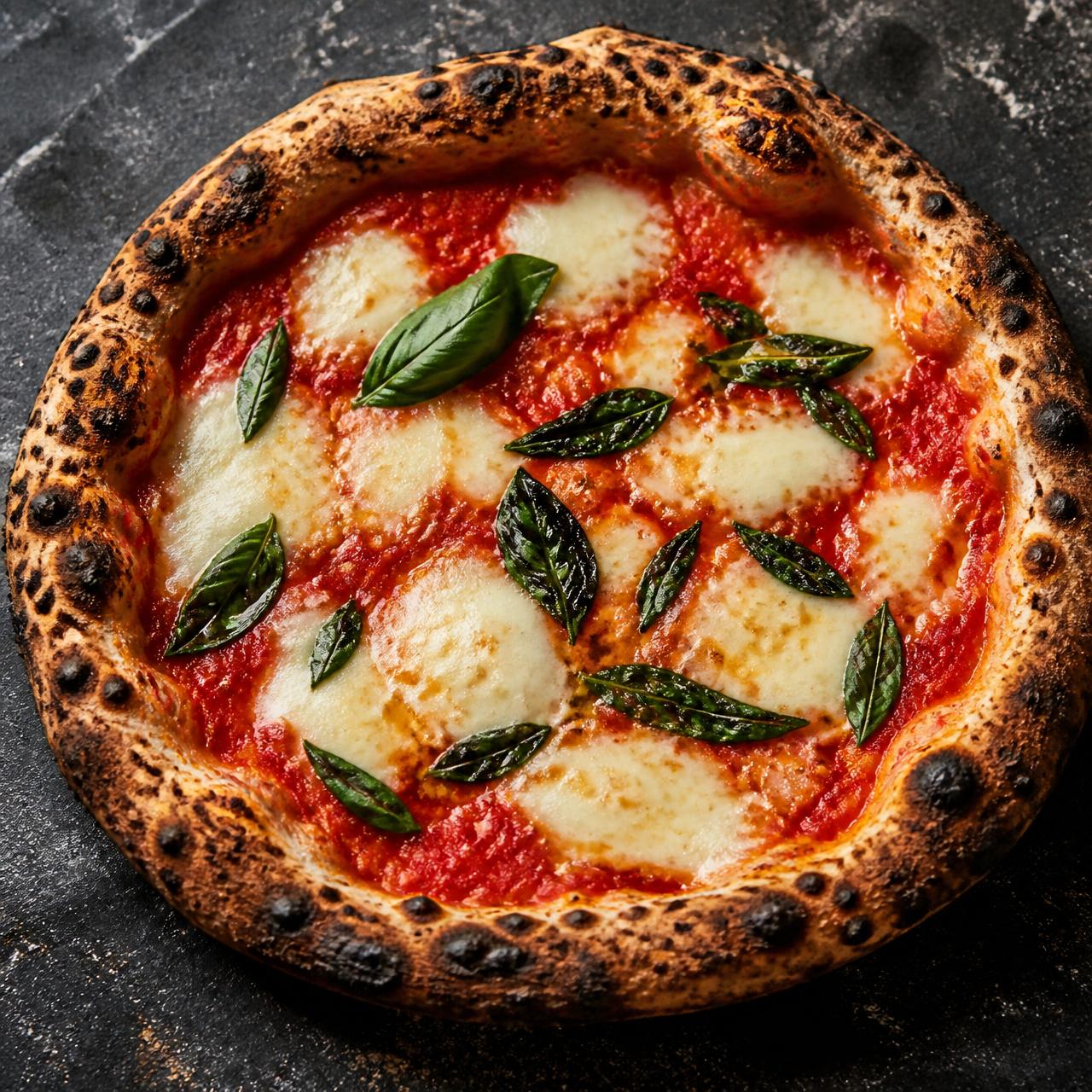 Bella Pizza Margherita aus dem Steinofen